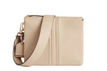 TOREBKA DAMSKA GEOX D26KRA, SKÓRA NATURALNA, OFF WHITE