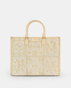 TOREBKA, SHOPPER PEPE MOLL 251410, VENECIA PLATINO