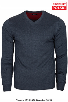 SWETER MĘSKI M&M, GOŁĘBI 1235A-630