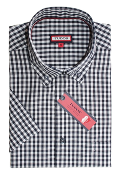 KOSZULA TUDOR KRÓTKI RĘKAW REGULAR, KRATKA