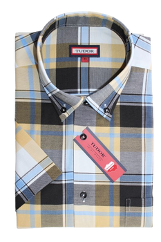 KOSZULA TUDOR KRÓTKI RĘKAW REGULAR, KRATKA