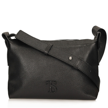 TOREBKA DAMSKA TOSCANIO F222, CZARNY, SKÓRA, NATURALNA