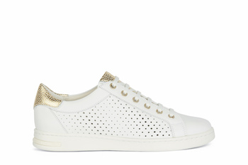 SNEAKERSY GEOX D151BB JAYSEN, WHITE/GOLD