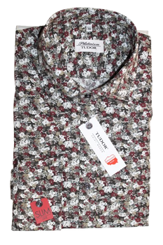 KOSZULA TUDOR DŁUGI RĘKAW SLIM 176/182, 100% BAWEŁNA