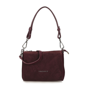 TOREBKA DAMSKA TOSCANIO G91, SKÓRA NATURALNA, BORDOWY